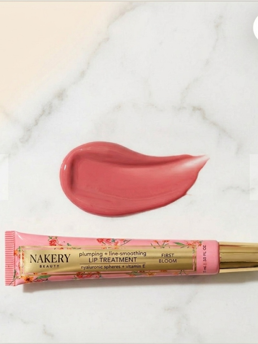 Nakery Beauty First Bloom Plumping Lip Treatment — Pink
